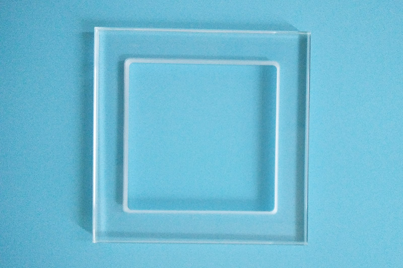 Transparent 86 glass frame